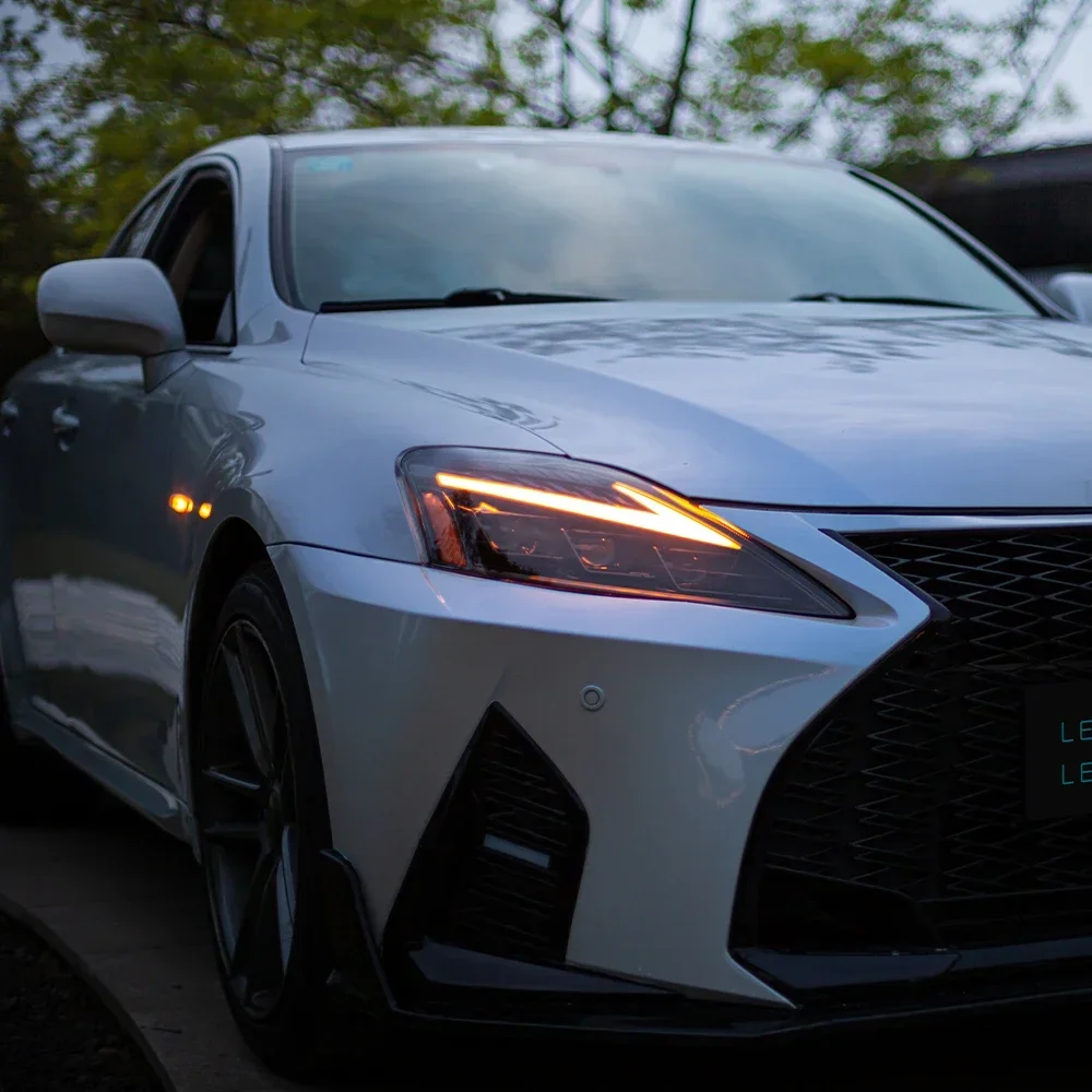 

Автоматическая фара в сборе для Lexus IS200 IS220 IS250 IS250C IS300H 2006-2012, автомобильная передняя лампа, светодиодная три линзы проектора, аксессуары