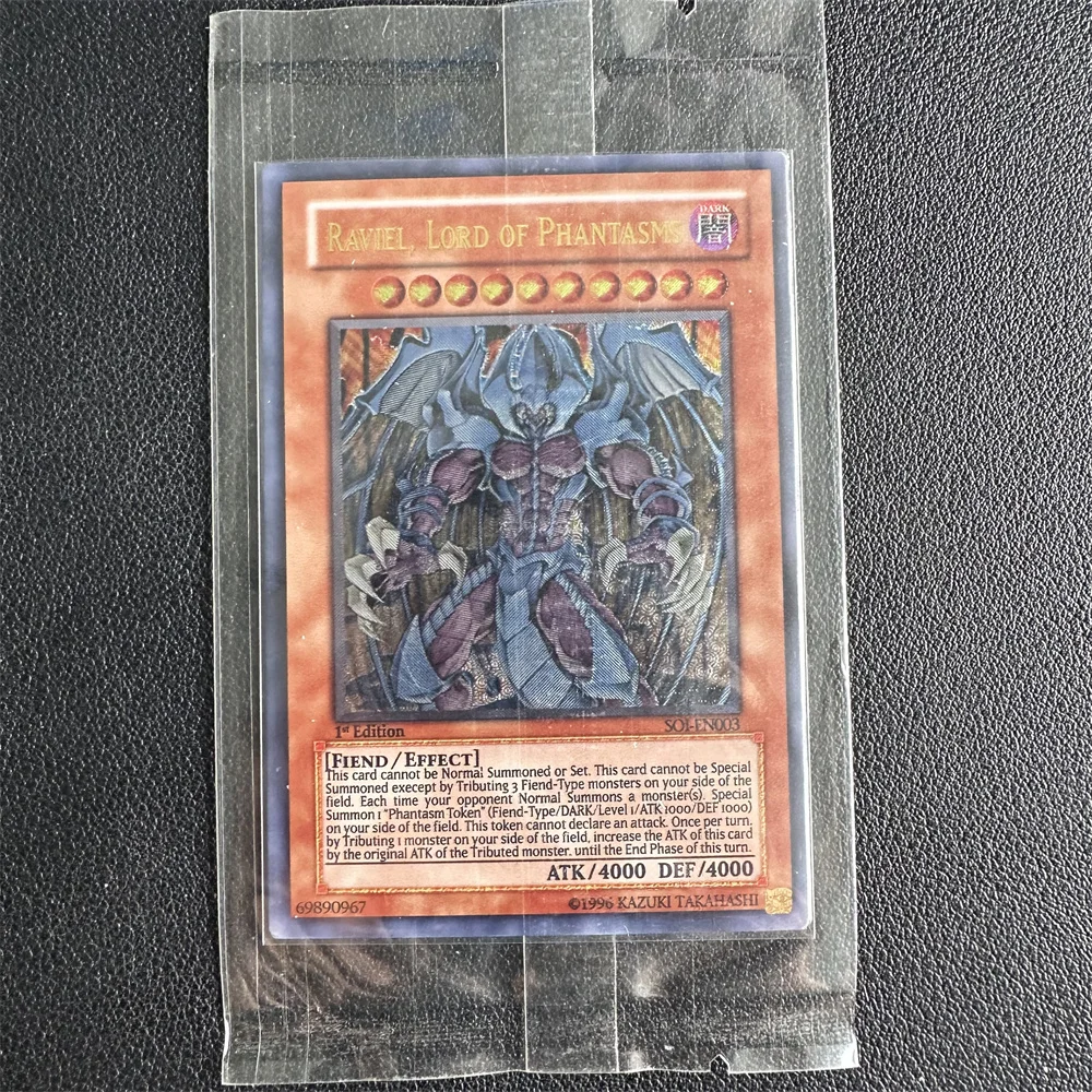 Yu-Gi-Oh UR SOI-EN003/Raviel, Lord of Phantasms kinderen anime cartoon game card speelgoed collectie cadeau (niet origineel)