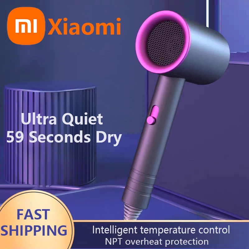 Xiaomi Hair Dryer Intelligent Constant Temperature High-power Negative Ion Quick-drying Ultra Silent Professional Hair Dryer