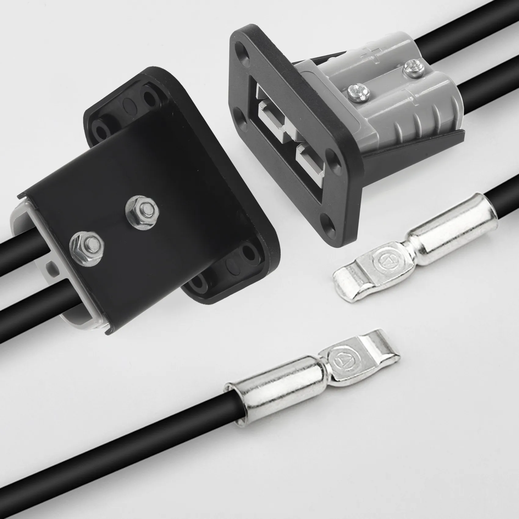 Flush Mount 50 แอมป์สําหรับ Anderson ปลั๊กยึดแผงสําหรับ Caravan Camper เรือรถบรรทุก