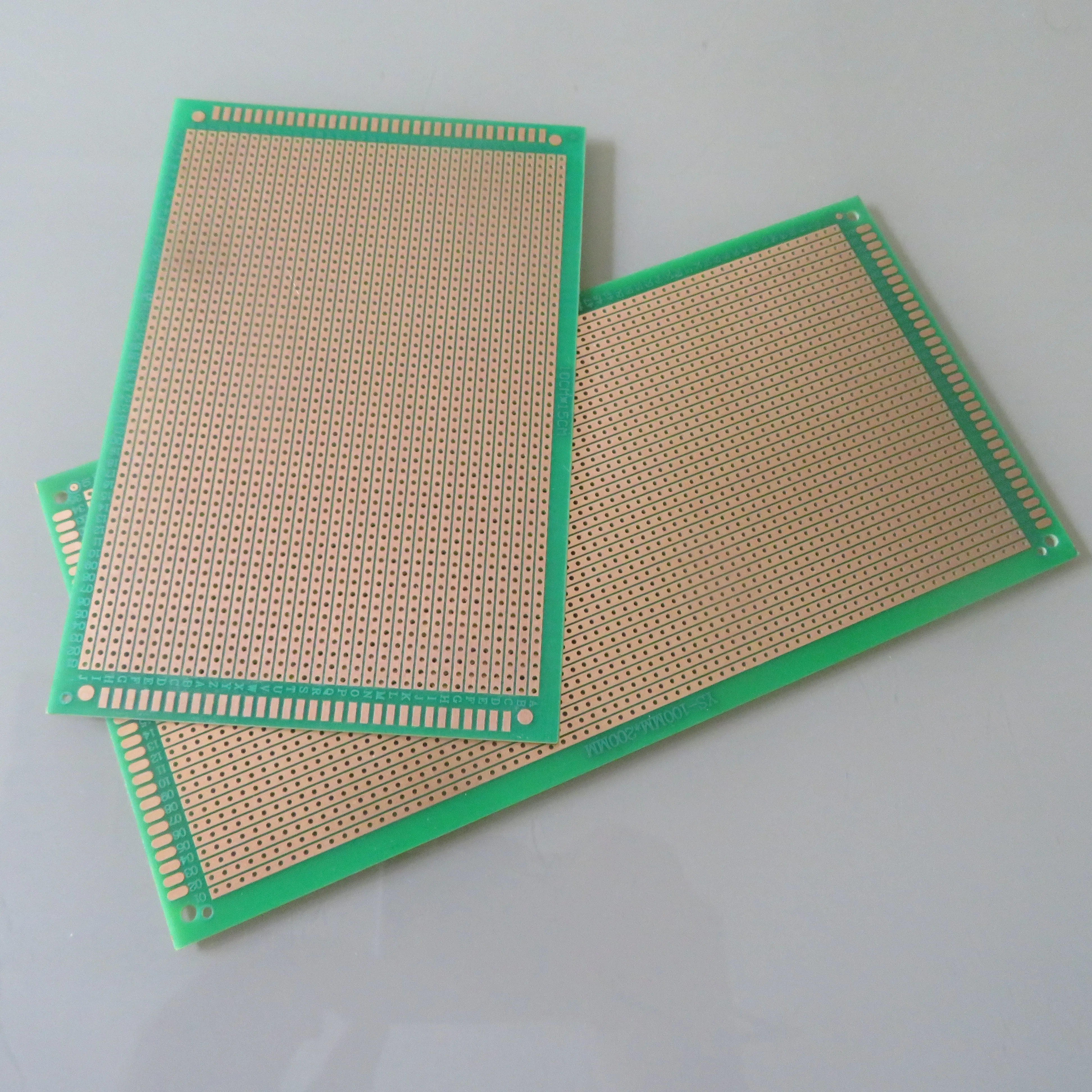 2pcs/set Single Side FR4 Fiberglass 10x15cm & 10x20cm Stripboard Veroboard circuit board breadboard prototyping paper pcb