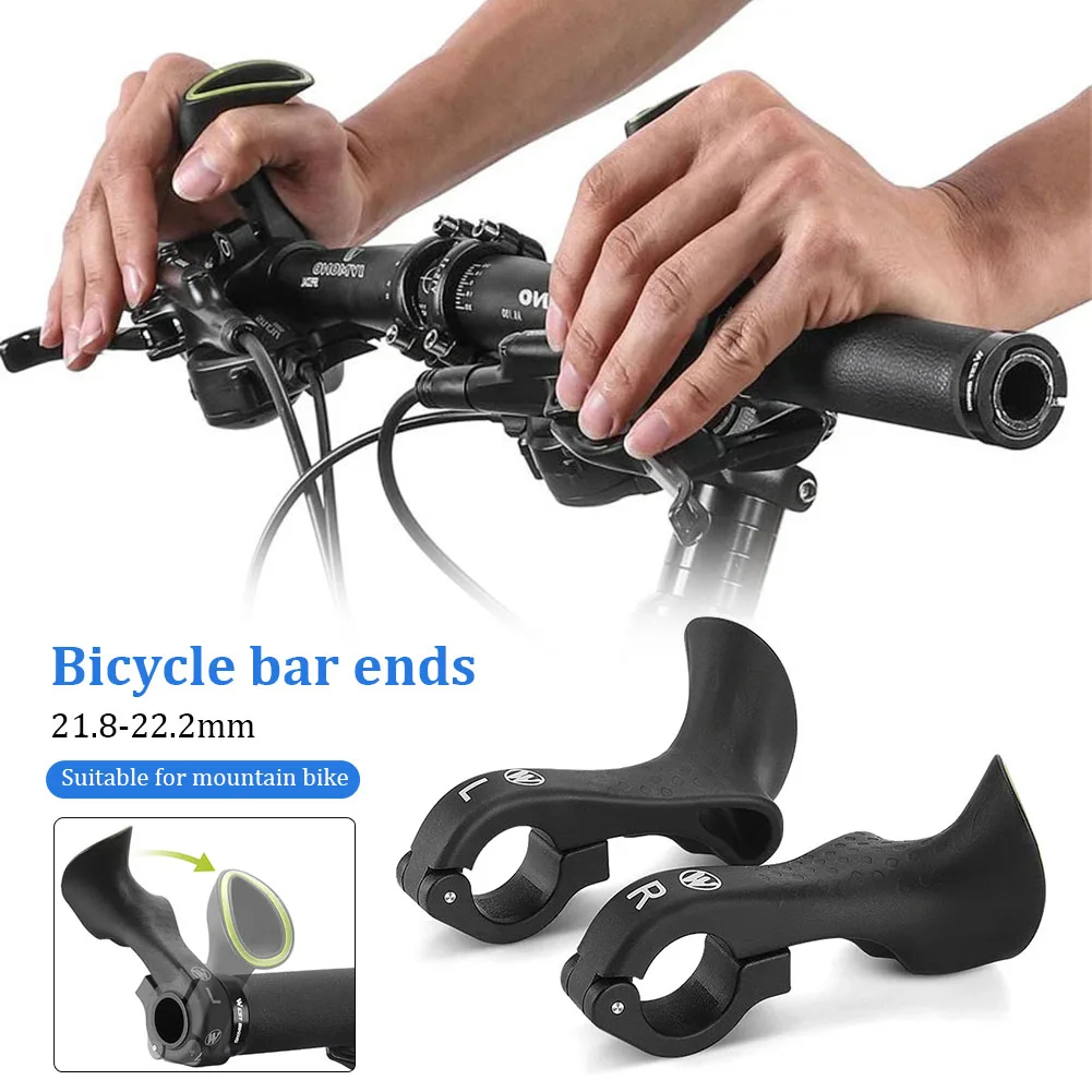 Bike MTB Bicycle Bar ends Ergonomic Design Mountain Bike Handlebar 22.2mm Nylon Inner Handle Bar Grips MTB Cover Handle Extender