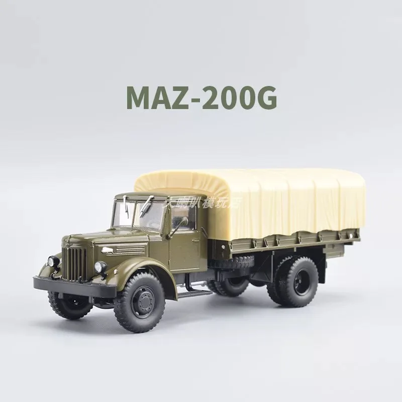 1:43 Soviet Minsk Flatbed Truck Maz-200G Russian Military Transporter Jgrn097 Artificial Car