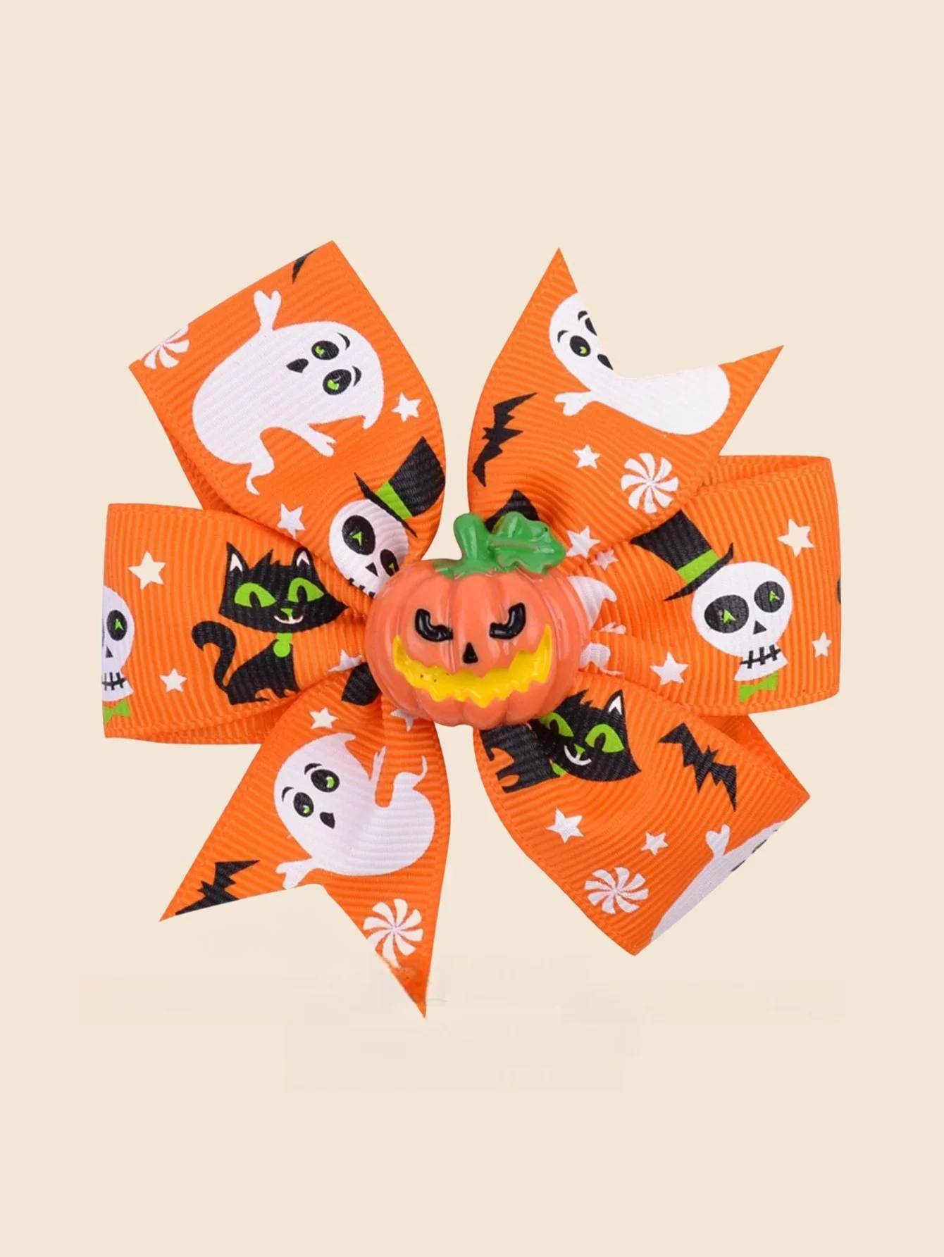 Halloween Party Fun Spider Pumpkin Hair Clip Cartoon Black Cat Skull Hair Accessories for Girls Happy Halloween Day Dress Up