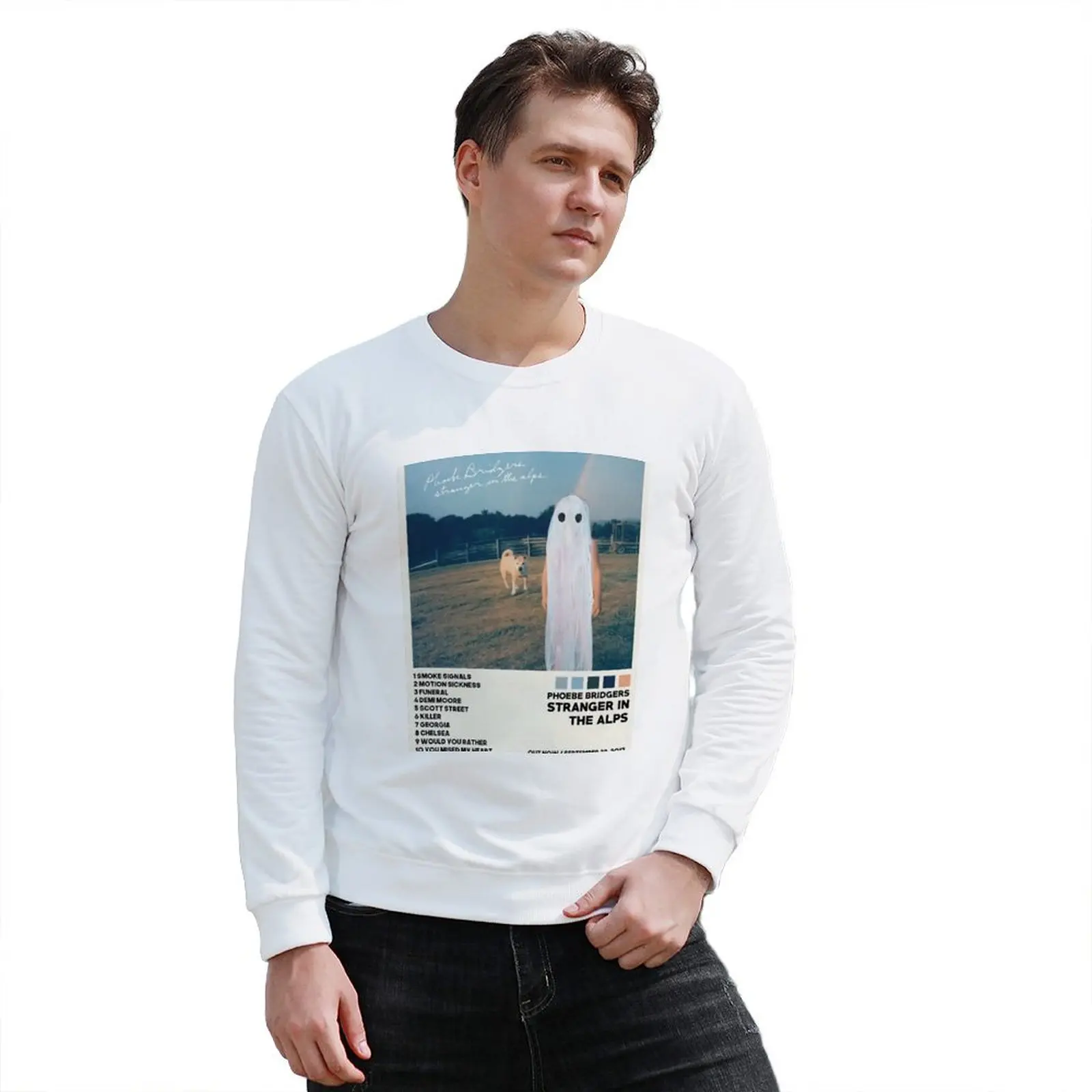New PhOOebe RainBow Sweatshirt autumn clothes mens clothes winter man sweatshirt