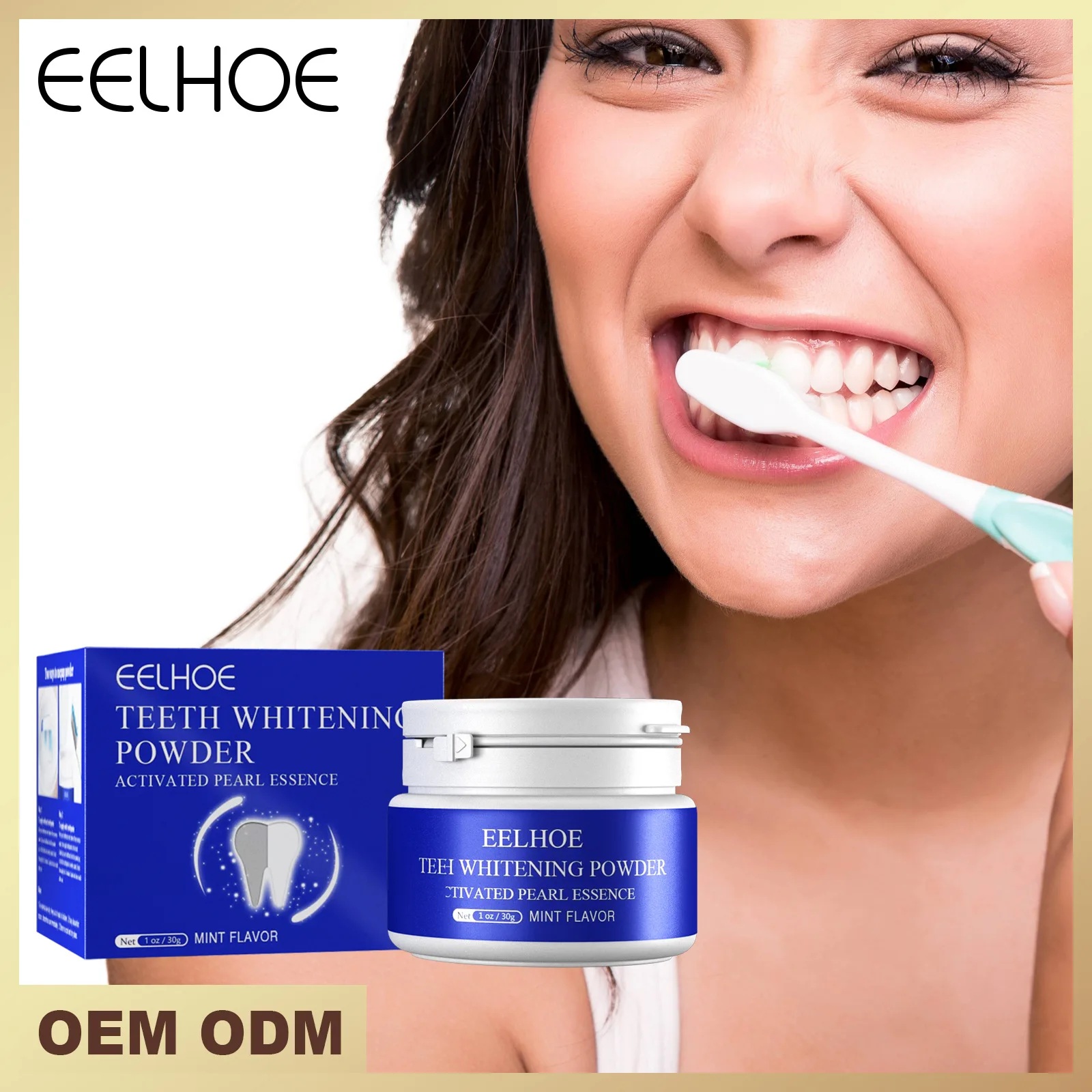 

Teeth Whitening Clean Stains Tooth Powder 30g Protect Bright Teeth Oral Cleaning Fresh Breath Activated Probiotic Powder