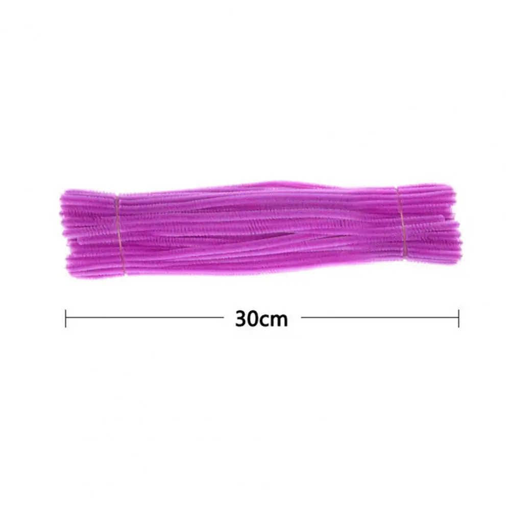 100Pcs Kids Pipe Cleaners Set Fuzzy DIY Art Craft Flexible Craft DIY Pipe Cleaners Children Chenille Stems Educational Toys Gift