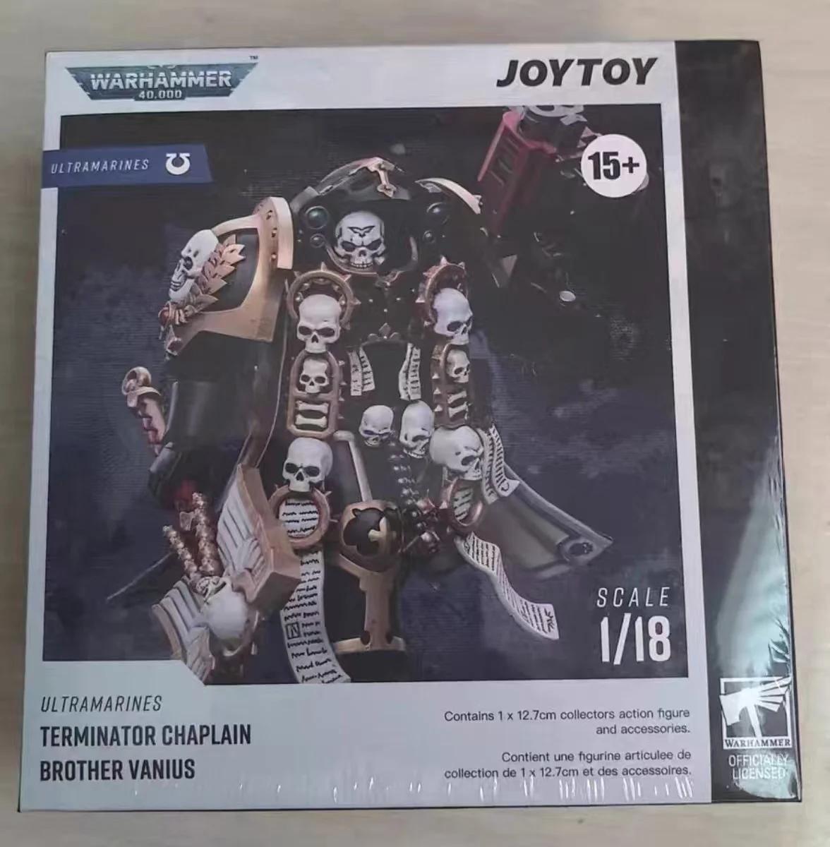 

JOYTOY 40K Ultramarines Terminator Chaplain Brother Vaniu 1:18 Action Figure,Collection Model Toys Gift for Adults Anime Series