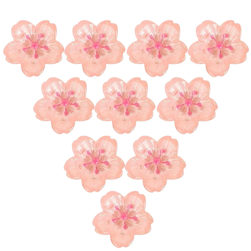 

10Pcs Pink Cherry Blossom Push Pins Decorative Floral Thumb Tacks Home Office School Bulletin Wall Cork Board Accessories