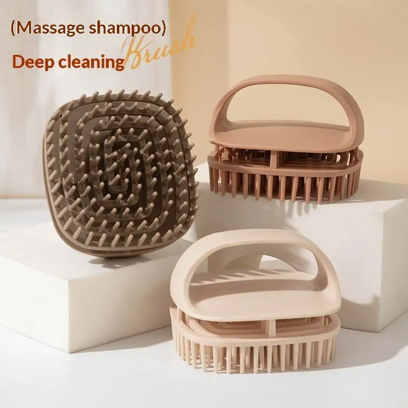 1Pcs Shampoo Brush Bath Massage Scalp Comb Clean The Scalp Household Dandruff Bath Brush Salon Hairdressing Tool