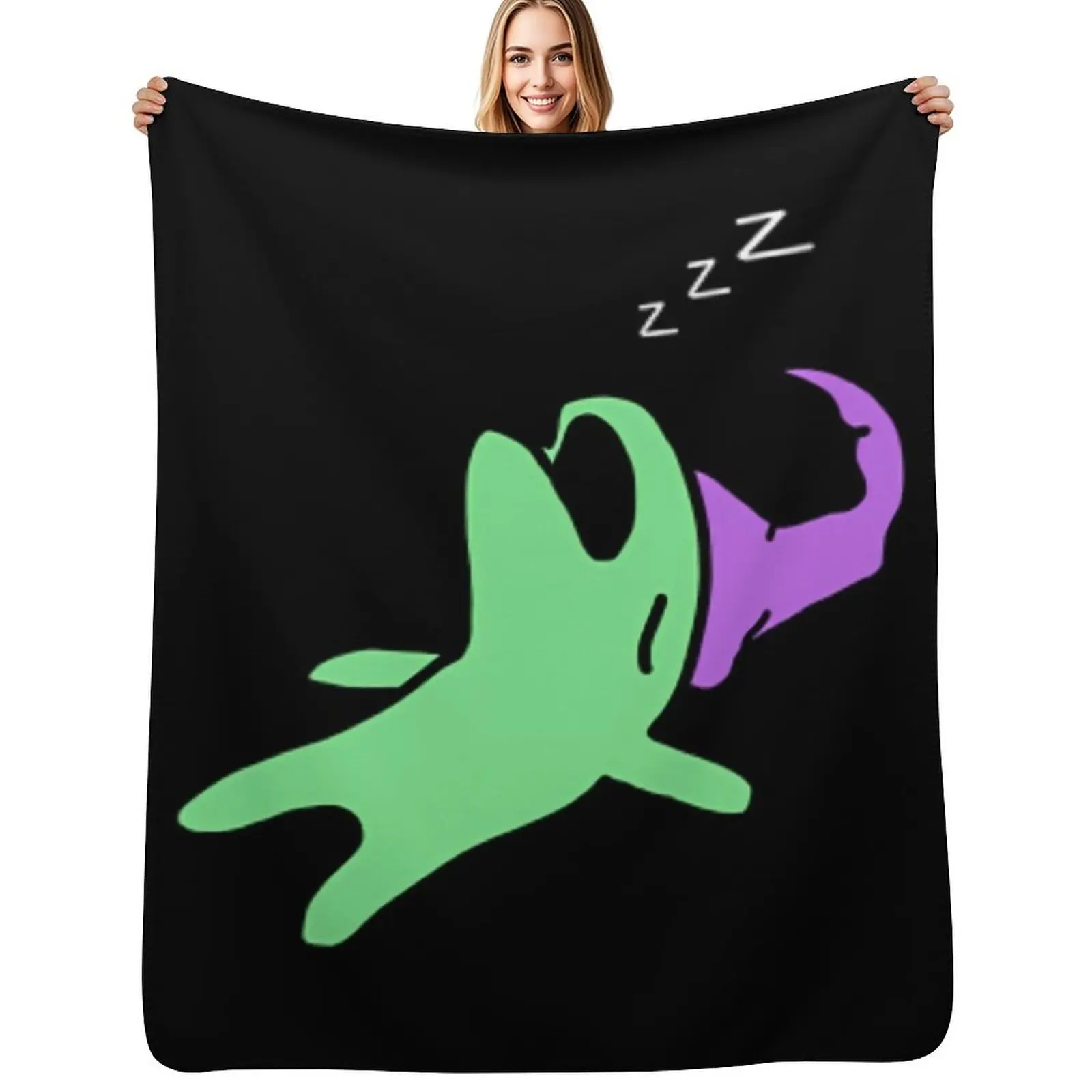 

Glep Sleeping Smiling Friends \t Throw Blanket Comforter Thermal Large Decoratives Blankets