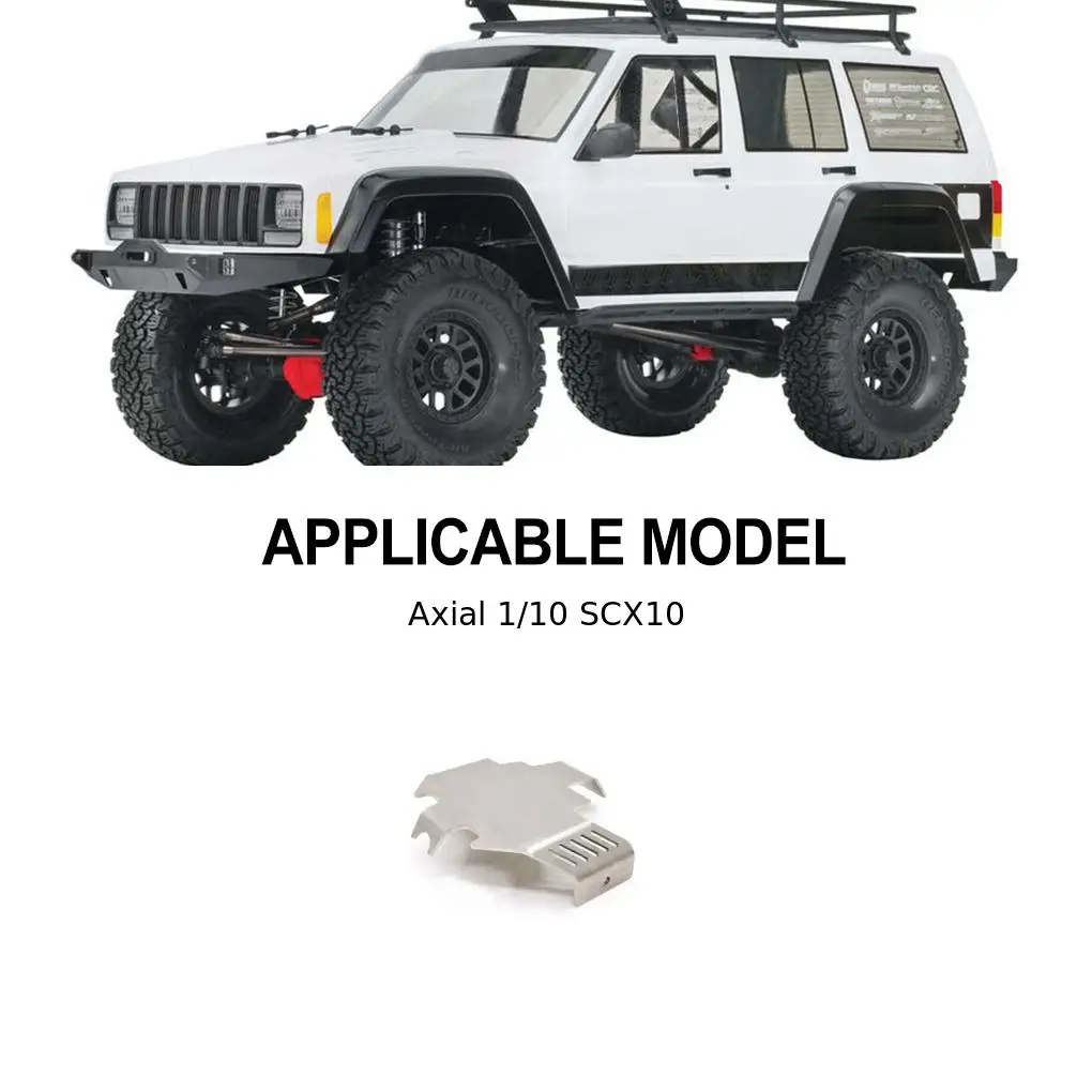 Steel 1/10 Rear Bumper For Axial SCX10 TRX4 TRX6 RC Car Part RC Car Accessories Replacement Parts RC Upgrade Part Silver