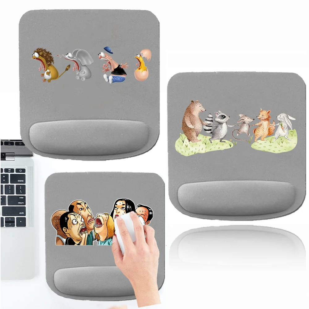 Ergonomic Protecting The Wrist Mouse Pad Thickened Non Slip Mice Mat Soft Mousepad for PC Laptop Computer for Cartoon Pattern