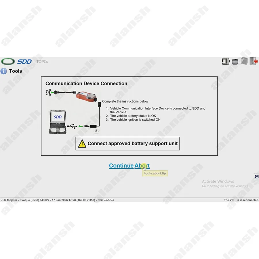 2026 hot sell for Jaguar Land Rover JLR SDD V168 Software with Patch + Nitro