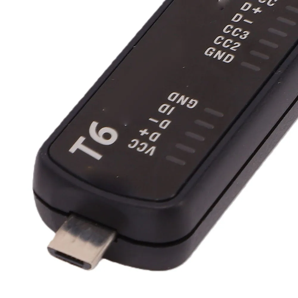 for T6 Compact Charging Port Tester with Dual Compatibility for Accurate Voltage and Continuity Checks on Modern Electronics