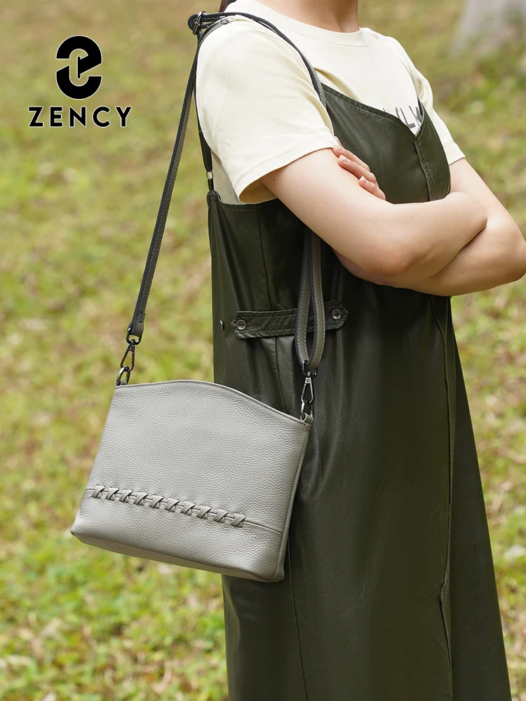 Zency Women's Designer Crossbody Satchel Shoulder Bag with Multiple Pockets Simple Handbag for Daily Commute And Shopping