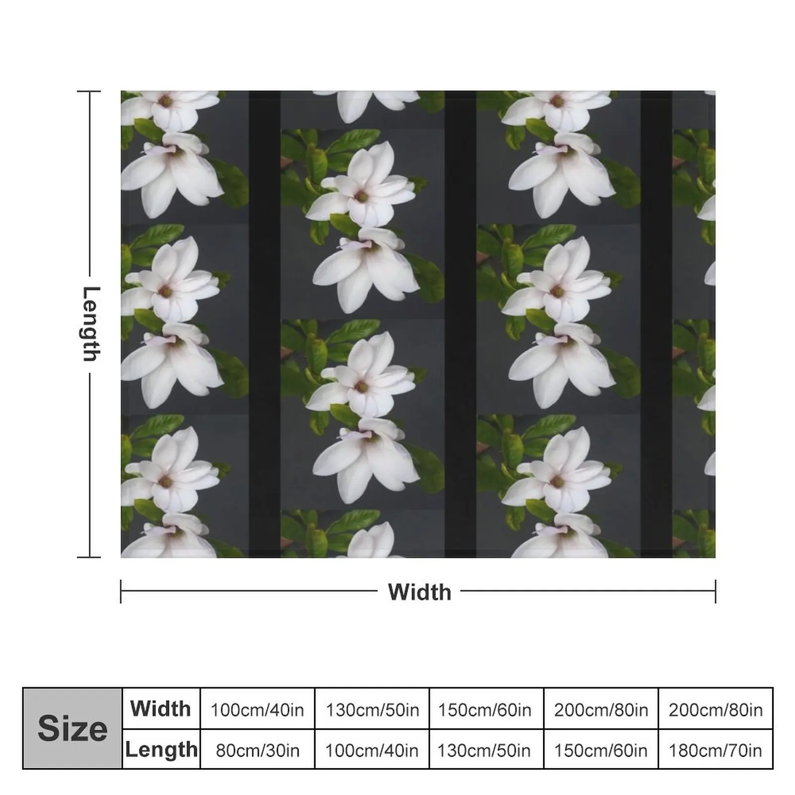 Magnolia liliiflora Throw Blanket heavy to sleep Summer Beddings Blankets