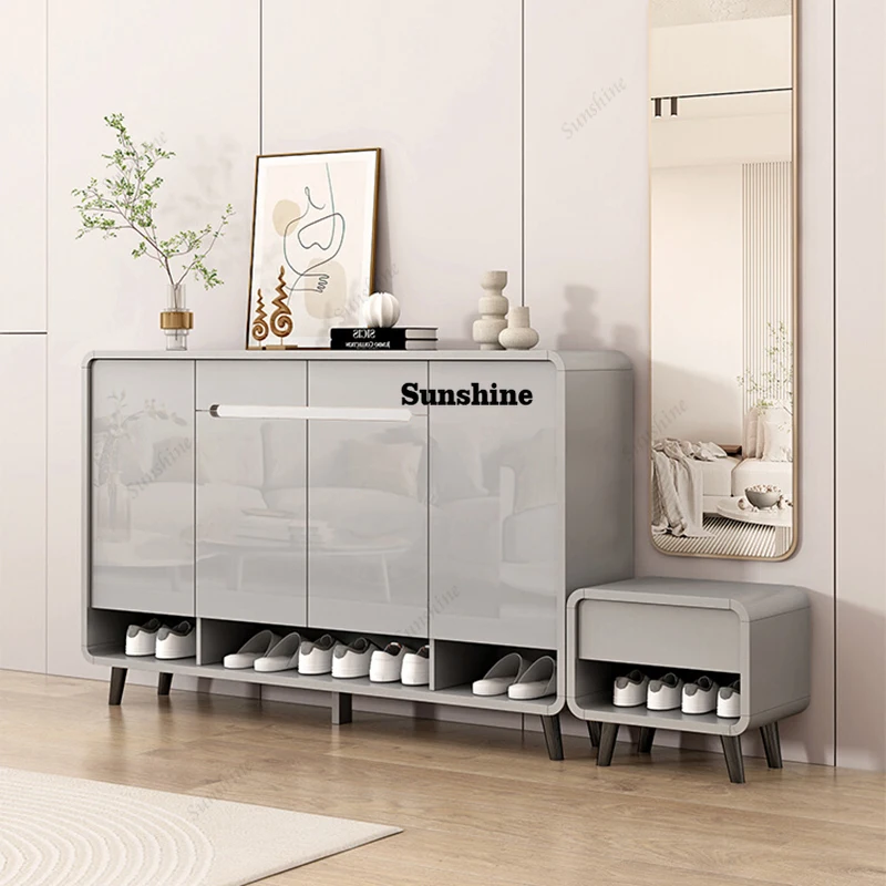 Mueble Zapatero de Diseño, Organizador de Zapatos, Mueble Móvil de Exhibición para Sala de Estar, Estante para Zapatos, Mueble para Entrada, Gabinete, Muebles para el Hogar
