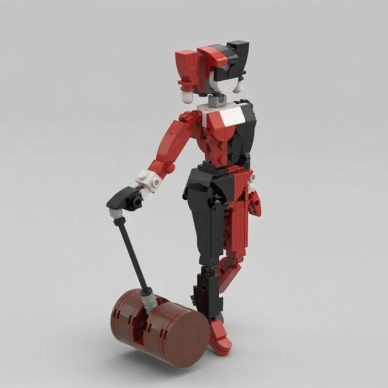 183PCS MOC Hero Movie Harley Quinn Articulated Figure Model Technology DIY Creative Assembly Bricks Display Birthday Gift Home