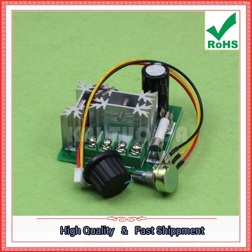 DC Motor Governor Pump Pwm Continuously Variable Speed Control Switch 6V-90V 15A (D4B3)