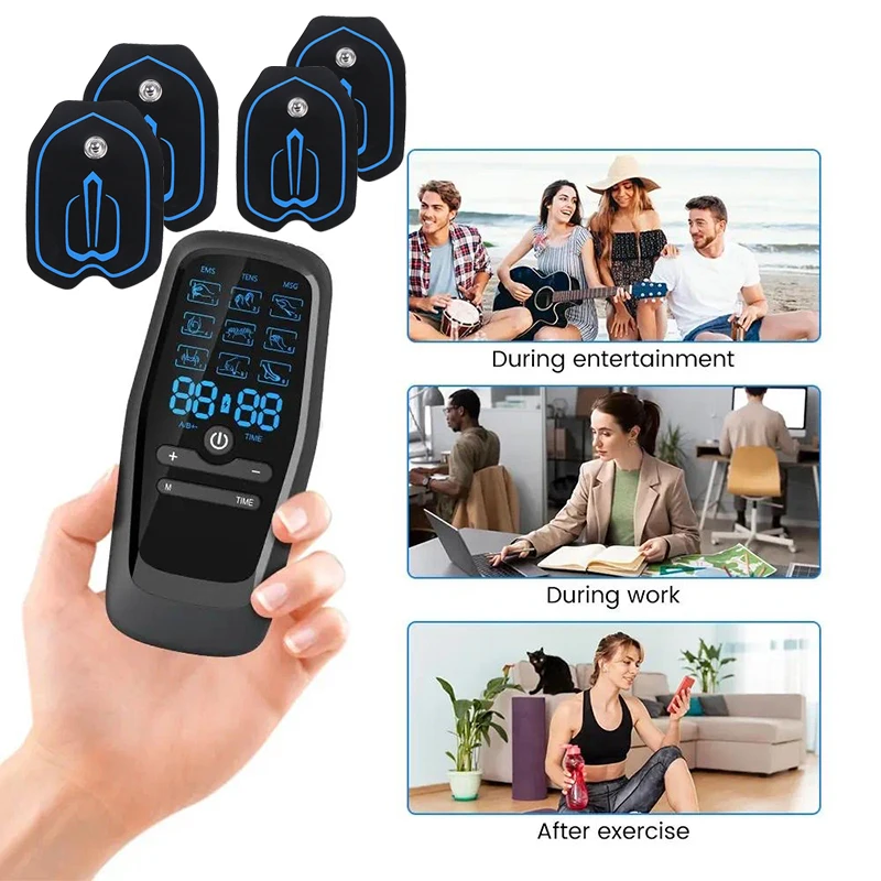 

EMS-стимулятор, облегчение боли, массажер для тела, EMS-стимулятор мышц, импульсная акупунктура, расслабляющая цифровая терапия, домашнее использование