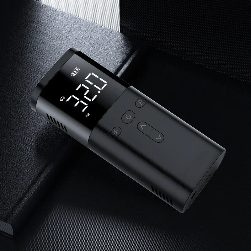 Electrical Air Compressor Portable Air Pump Mini Car Air Compressor with LED Lamp Power Bank Duration Inflator Digital Display