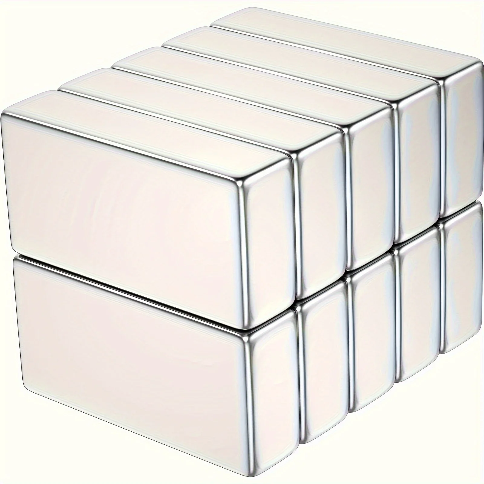 10pcs  20x10x5 Magnets Bar, Rectangular Magnets For Office And Tool Storage, Storage Magnet, Map Magnet, Drawer Closing Magnet