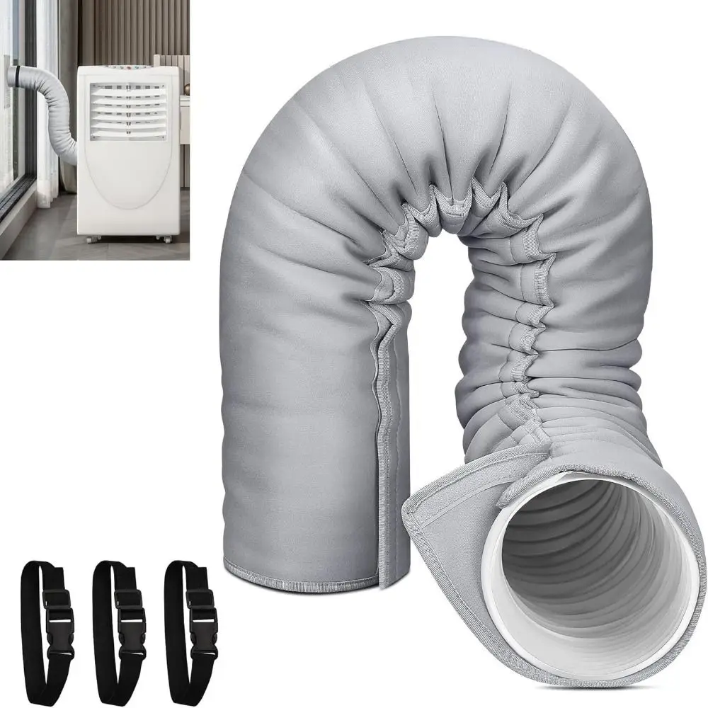 Waterproof Air Conditioner Hose Cover Dustproof Universal AC Hose Insulation Sleeve Wear-resistant Adjustable Straps