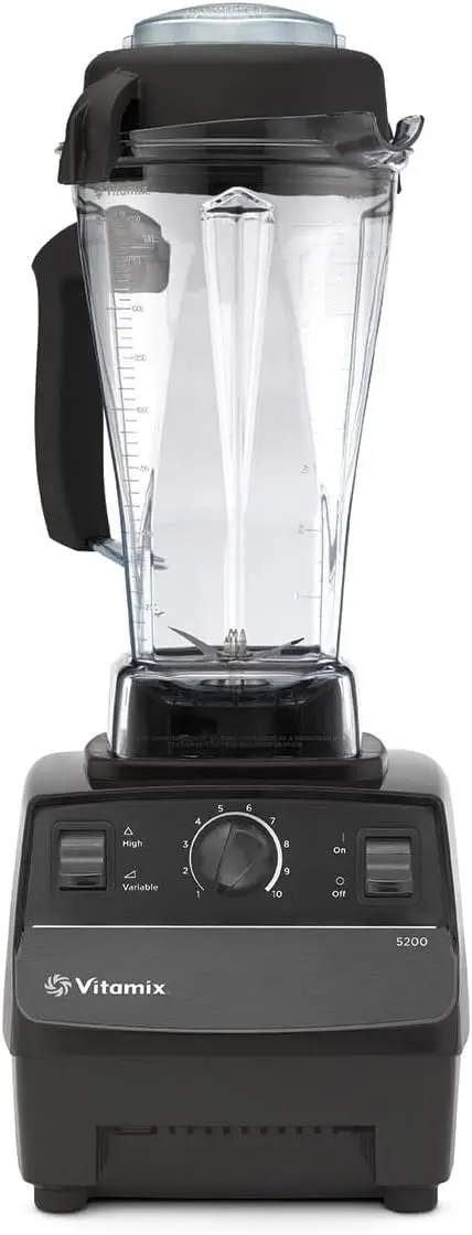 Vitamix 5200 Blender, Recipiente Profissional, Auto-Limpante, 64 oz, Preto e Cinza