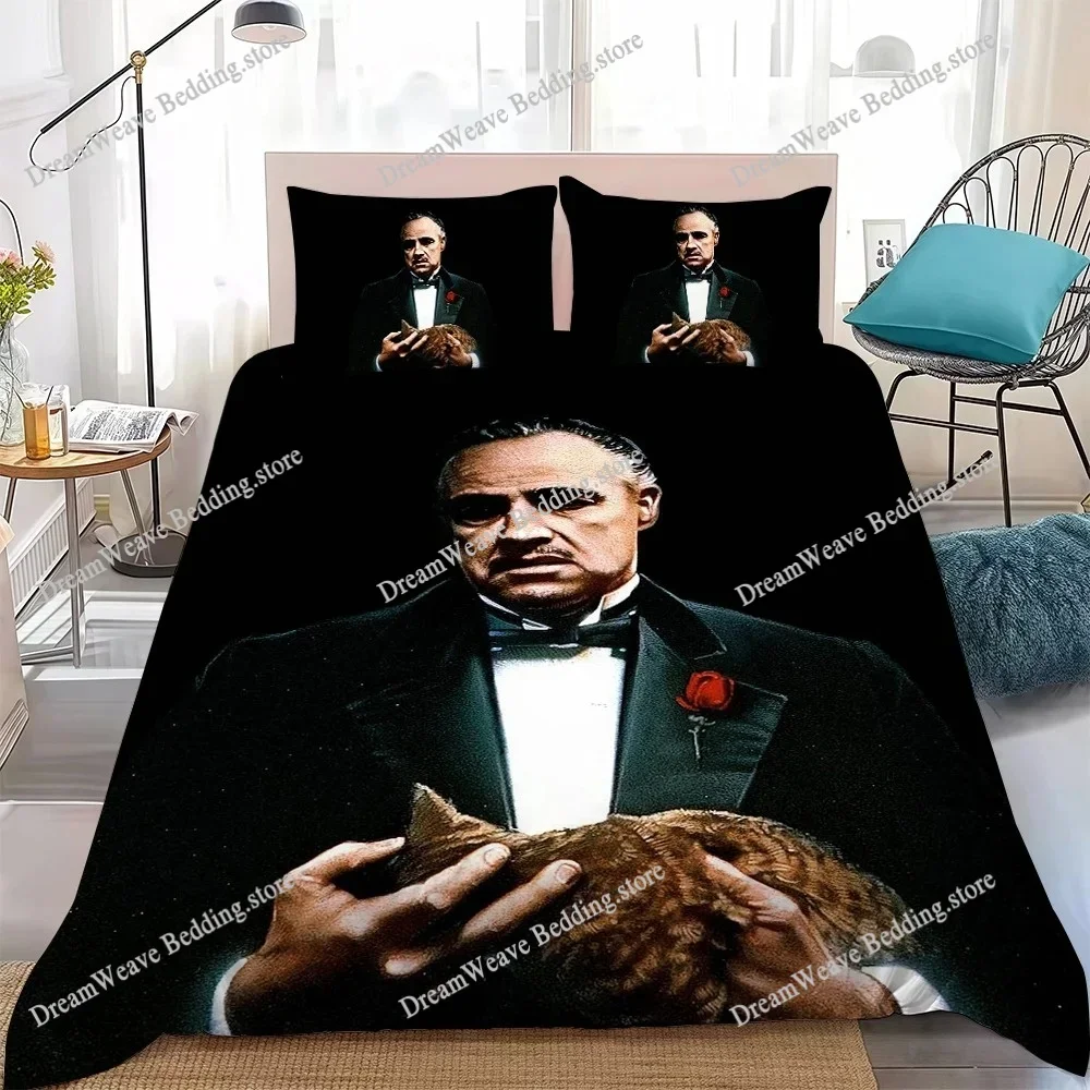 Classic Film The Godfather Duvet Cover Set Home Style Bedding Soft Laundry Cotton Bed Student Dormitory GiftFQH