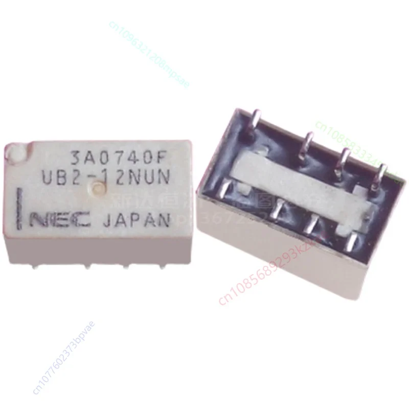 3pcs/lot  Original SMD UB2-12NUN Ultra Miniature Signal Relay 2 open 2 closed straight 8 pin 12VDC