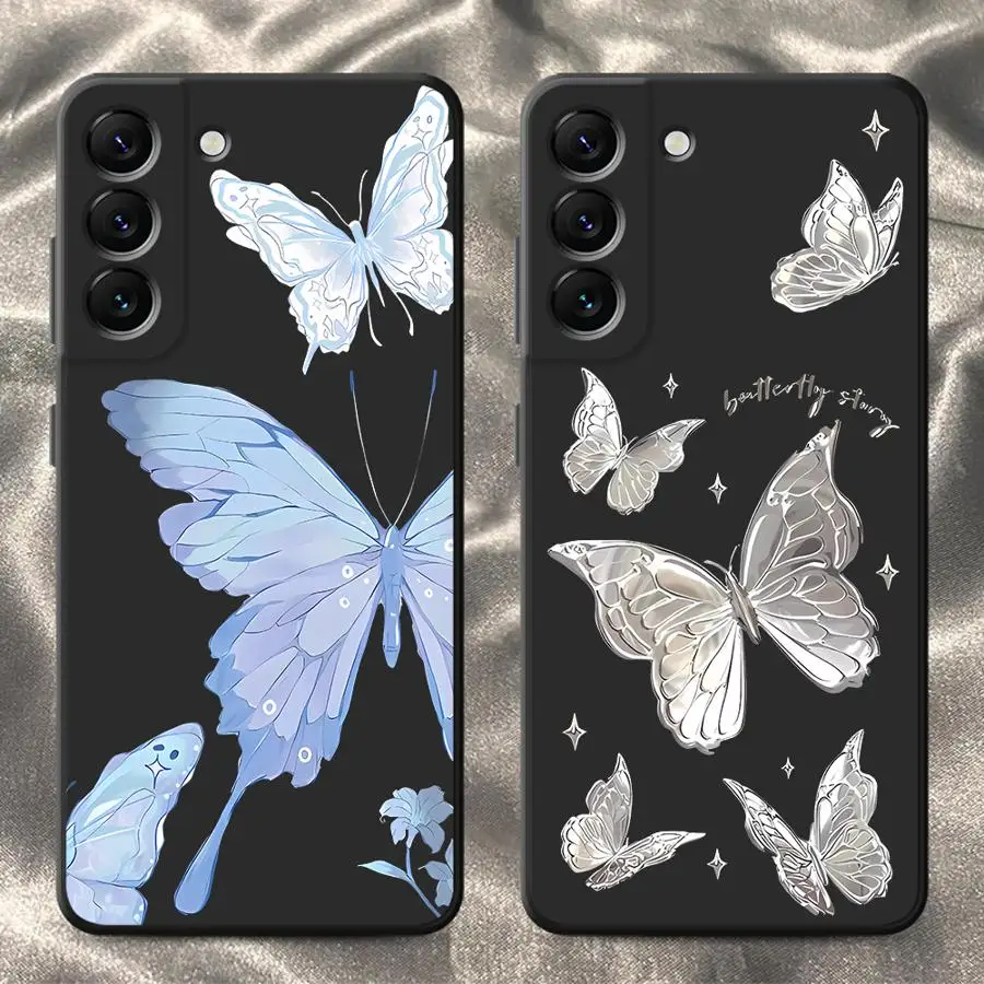 Case for Samsung Galaxy A51 A36 A26 A11 A12 A35 A34 A16 A24 A15 A22 A52 A13 A14 Phone Cover Art Beautiful Butterfly