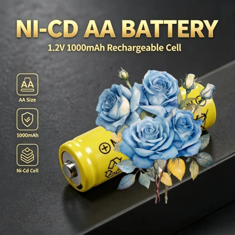 100% Original 1.2V AA 1000mAh Ni‑Cd Rechargeable Battery High‑Quality Lpega Battery For Watches Toys