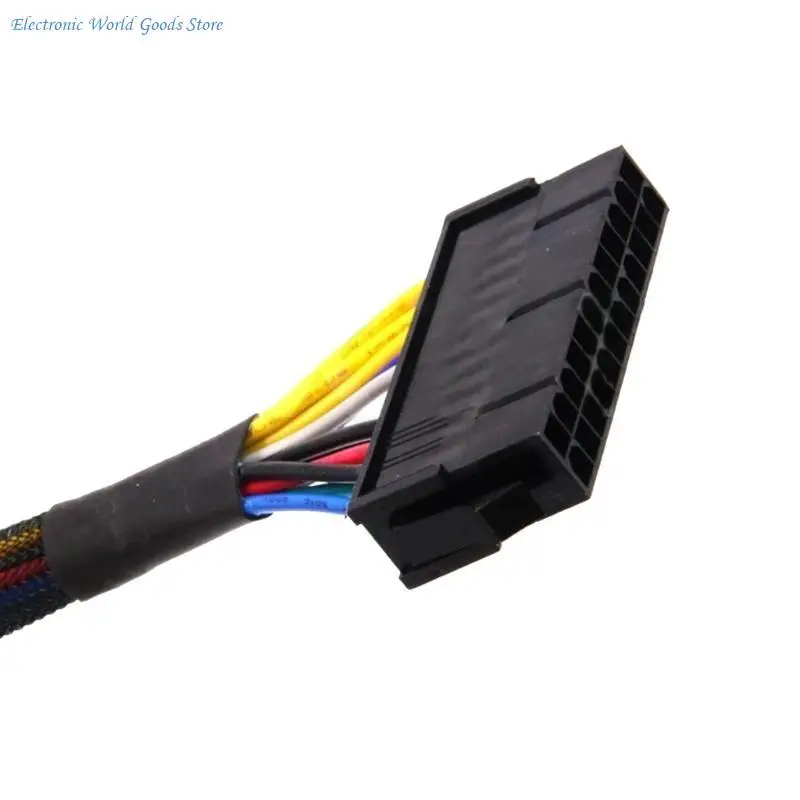 A3PD ATX 24Pin to 14Pin Power Supply Cable Cord 24p to 14p 18AWG Wire for  Q77