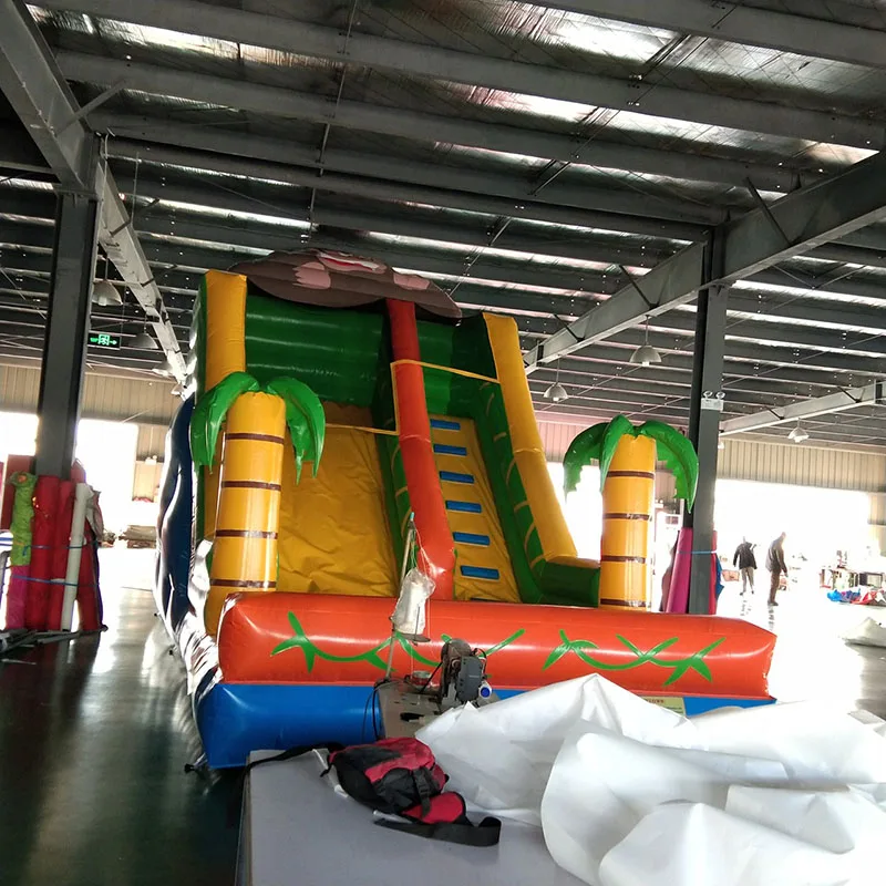 Inflatable Amusement Jumping Game Outdoor Backyard Monkey Slide