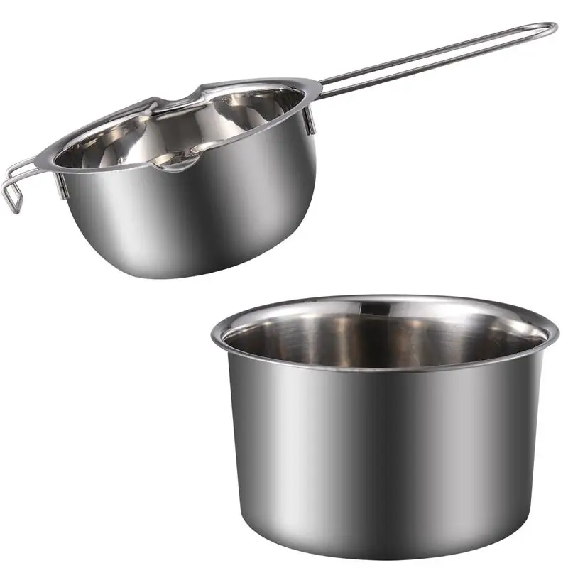 Double Boiler Pot Stainless Steel Chocolate Pot Nice Chic Fine Safe Wax Melting Pot Cheese Melting Pot Chocolate Melting Pot