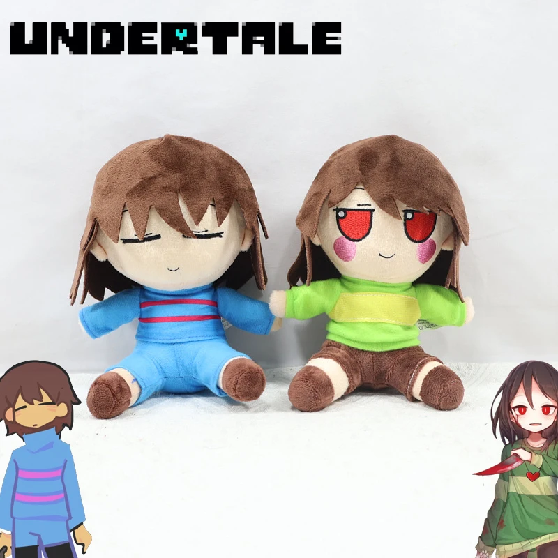Game Undertale Chara Frisk Cosplay Doll Cartoon Plush Stuffed Cotton Doll Adult Collection Halloween Room Decoration