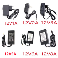 AC-DC 12V Swiching Power Supply 1A 2A 3A 5A 6A 8A Transformator 220V To 12 Volt Source Universal Adapter Charger Converter