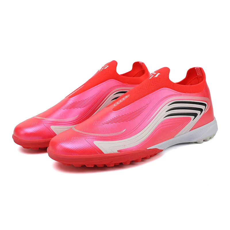 Men Low Top Football Boots TF AG Soccer Cleats Ultralight Breathable Non-slip Outdoor Artificial Grass Training Match Sneakers C 2