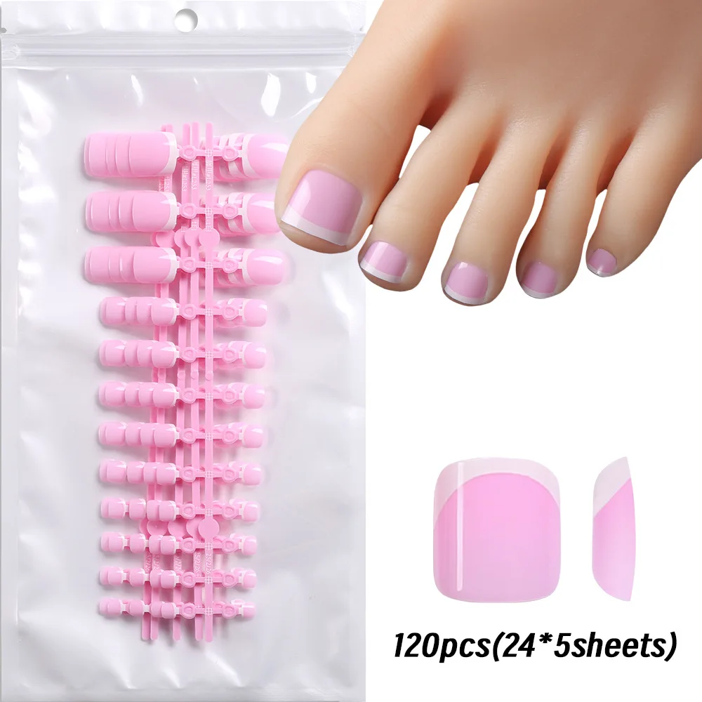 120Pcs Short Square…