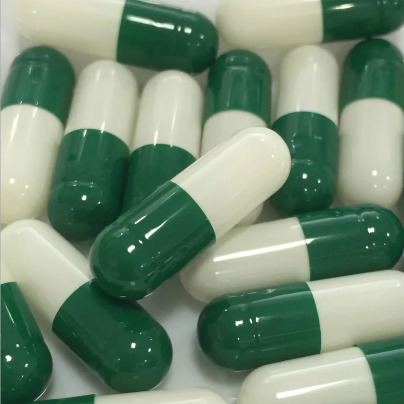 

wholesale Free Shipping green and white hollow capsule gelatin bone glue 1# 10000PCS, Gelatin capsules/Tattoo accessories