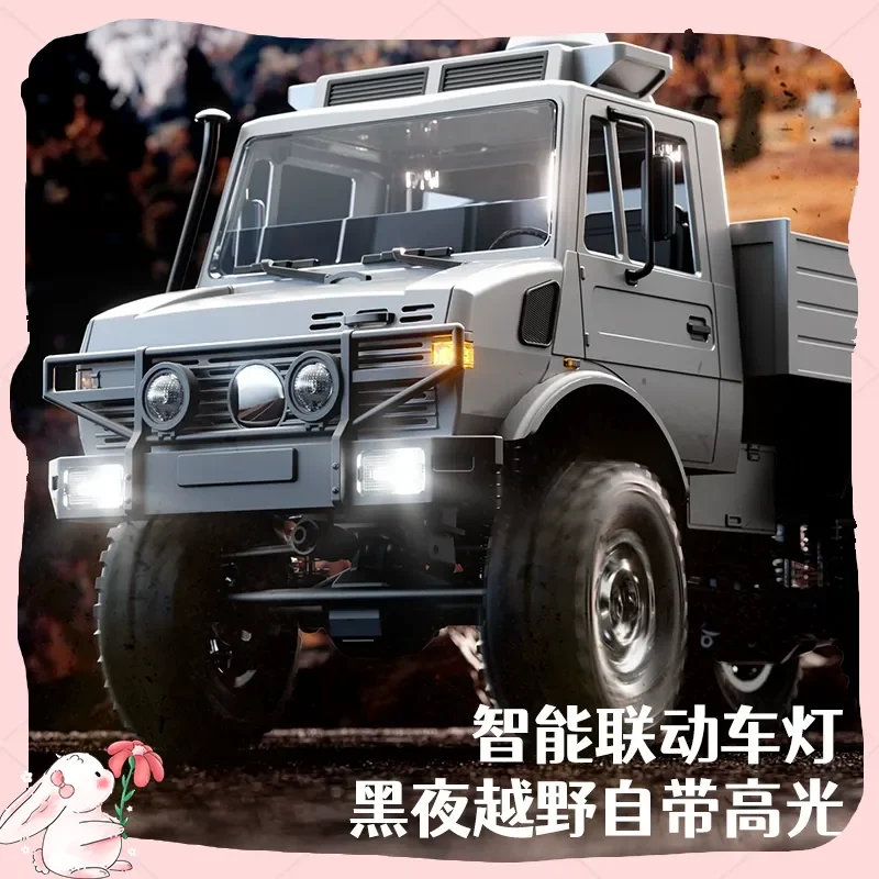 Novo estoque jjrc c8823 unimog brinquedo de carro de controle remoto em escala completa-seis rodas motrizes fora de estrada simulação de escalada veículo presente
