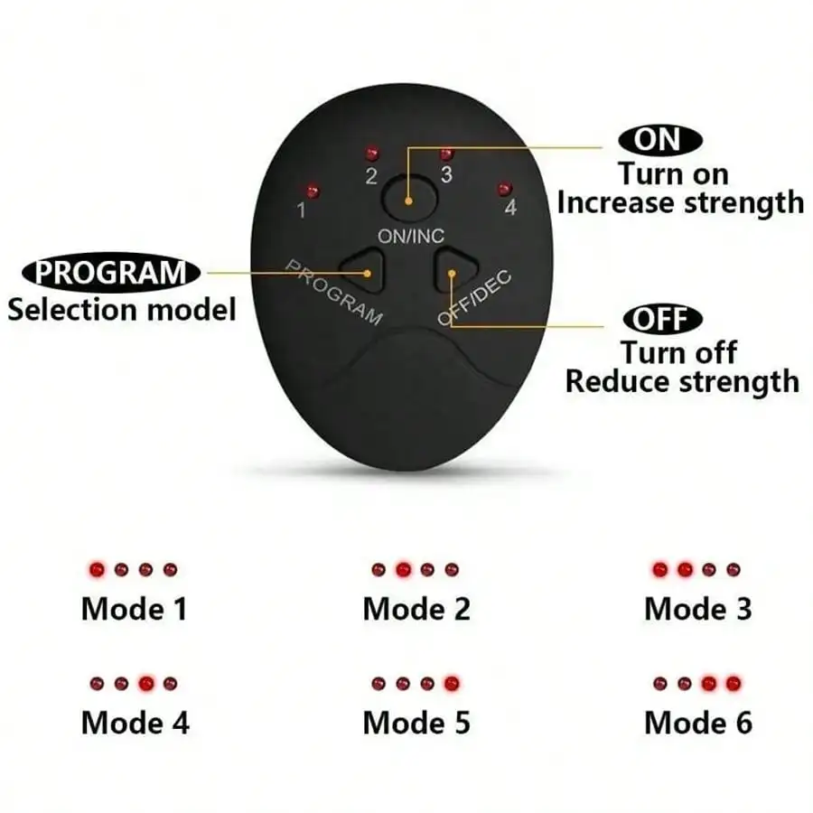 Electric Muscle Stimulator EMS Wireless Hip Trainer Abdominal ABS Stimulator Fitness Massager image 2