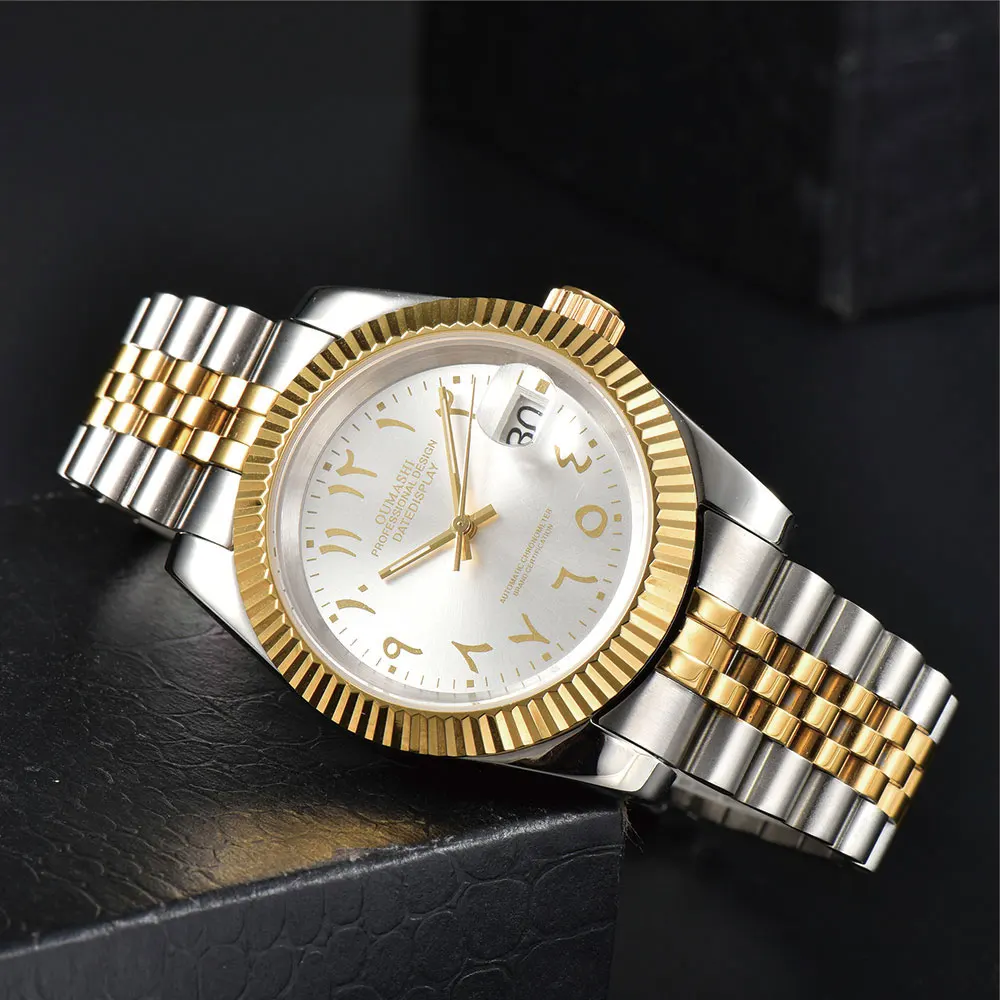 

39mm men's watch NH35 movement sapphire glass stainless steel watch arabic metal dial watch automatic mechanical movement watch