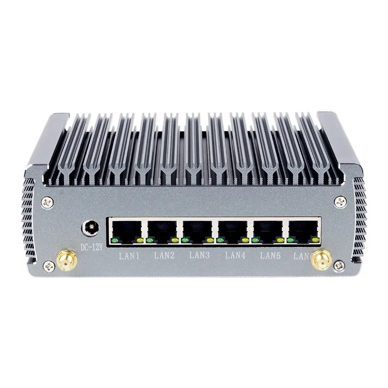 Mini PC 6 LAN 2.5G Intel i225V NIC i7-1165G7 4 Núcleos 8 Roscas 4 USB RS232 HDMI Mini PCIE GPIO Windows 10 Linux Firewall Ubuntu