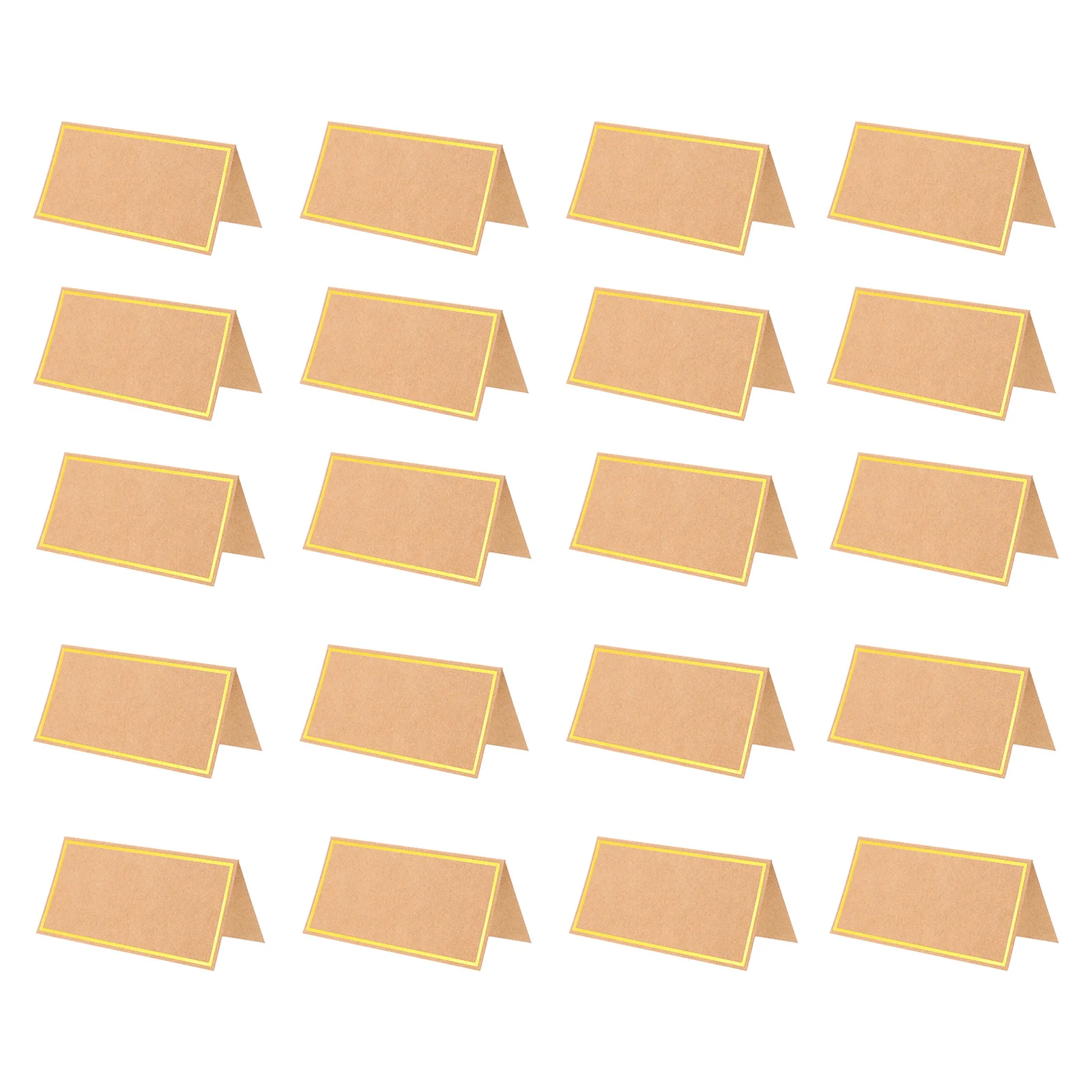 

50Pcs Blank Place Cards Gold Foil Wedding Reserved Signs Banquet Party Table Cards Reserved Table Signs Party Prop