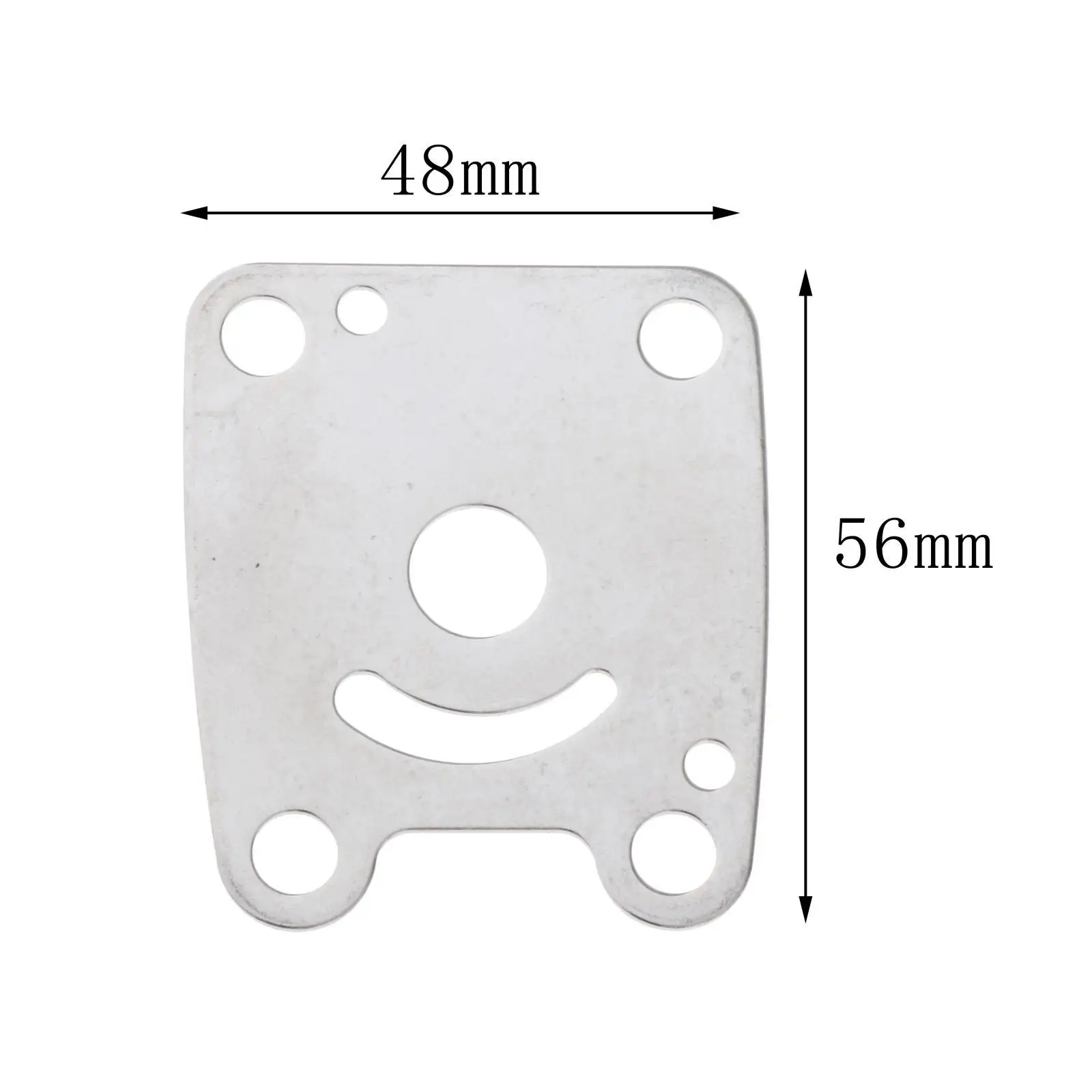 Außenbord-Wasserpumpen-Verschleißplatte 6E0-44323-00 Metalllaufrad-Wasserpumpenplatte für Yamaha 2 4-Takt 5 PS 6 PS Außenbordmotoren