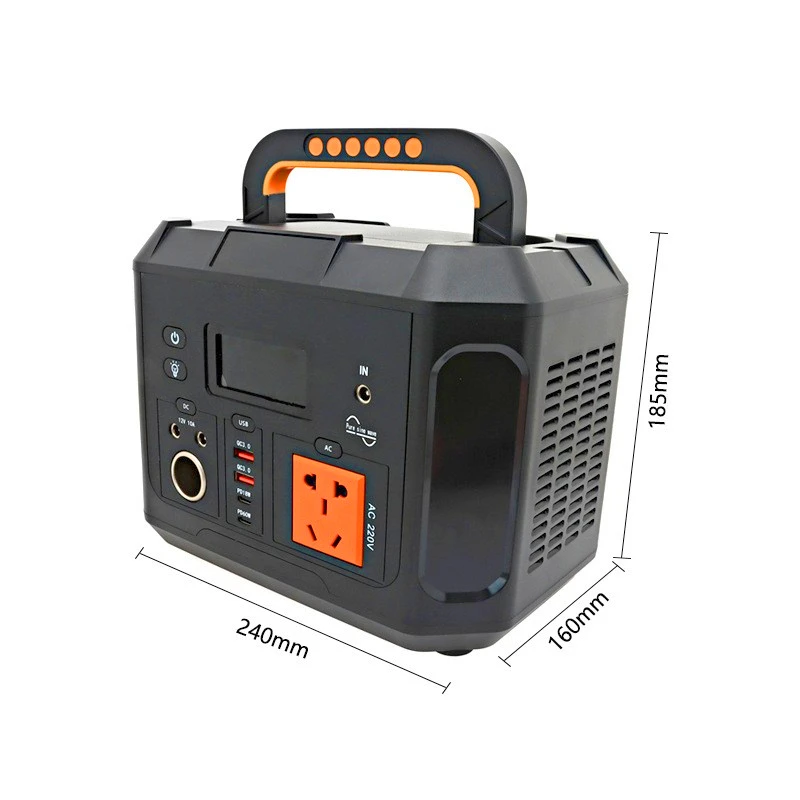 

Портативная уличная электростанция 12 В 100 Ач, мобильная аварийная батарея для кемпинга, зарядка литий-ионного аккумулятора, легко носить с собой, портативная мощность