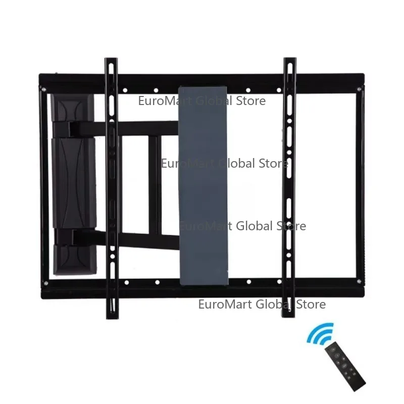 Electric TV Wall Bracket  Remote Control Motorized Swivel TV Mount Wall Mount Tv Stand With Anti-collision System