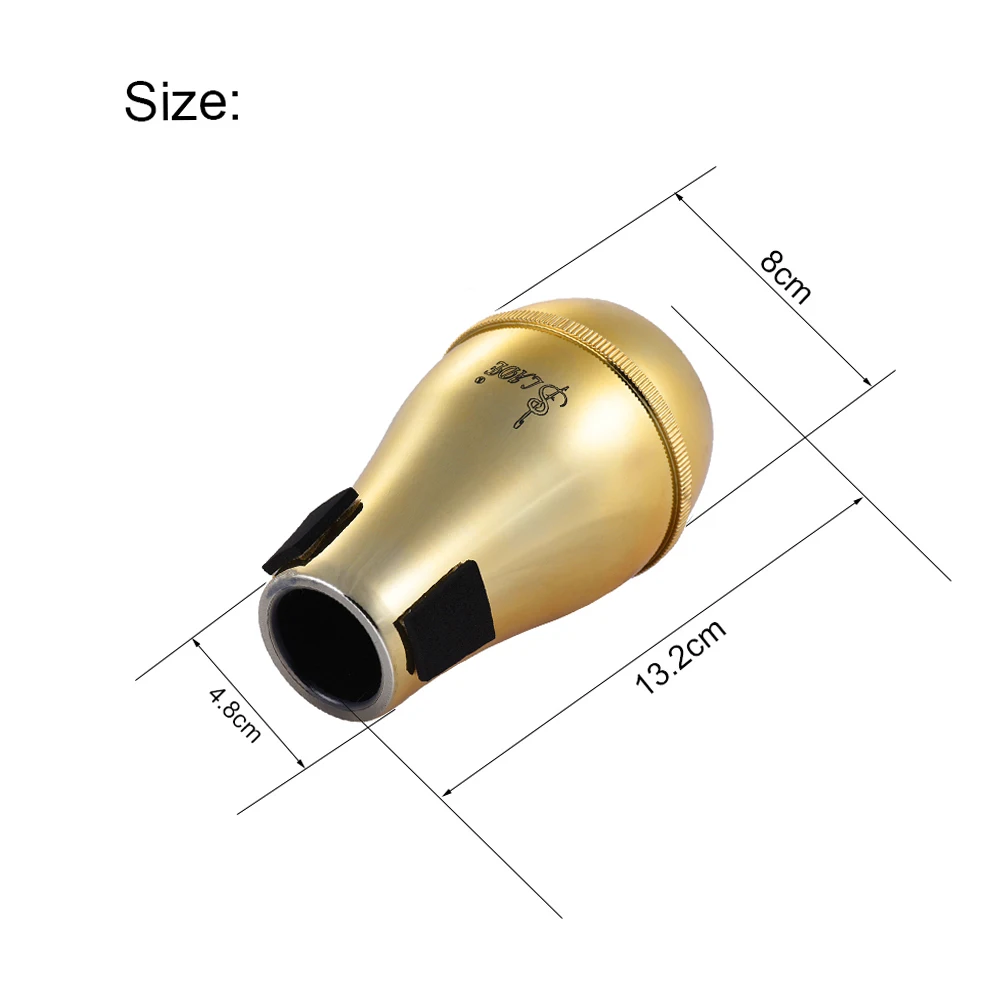 High Quality Light-weight Practice Trombone Straight Mute Silencer Sourdine ABS Material for Alto Tenor Trombones